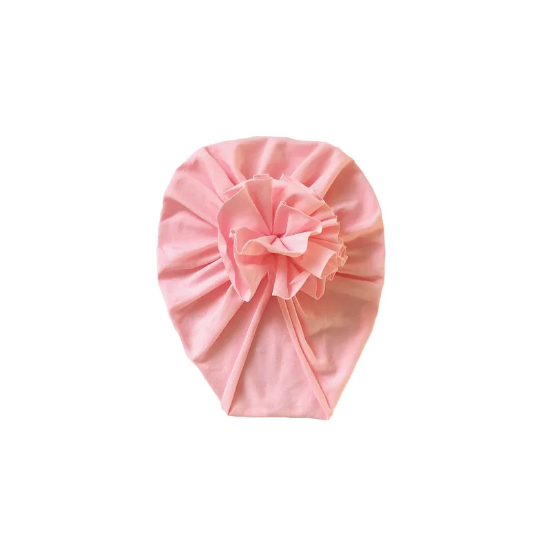 PINK Детская шапочка-тюрбан с бантиком, детская шапка из хлопка, шапочка для новорожденных с единорогом, детский реквизит для фотосессии, подарок для ребенка - Цвет: PINK