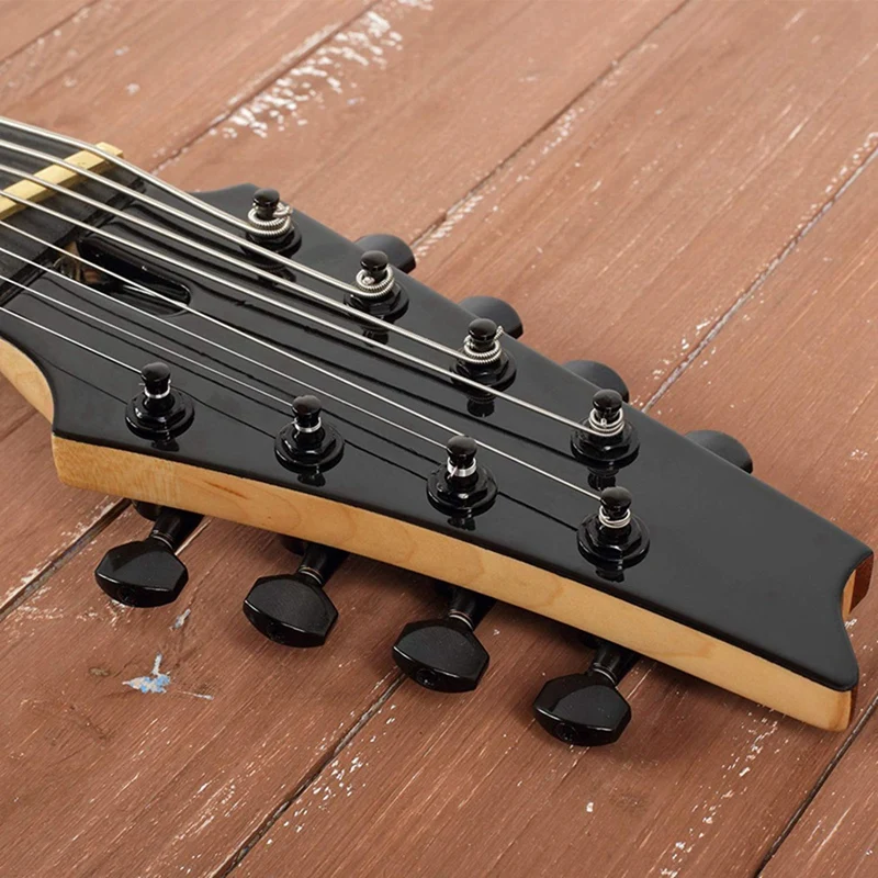 

2 Set Musical in strument Accessories: 1 Set Humbucker Pickup Black & 1 Set Guitar String Tuning Pegs Keys