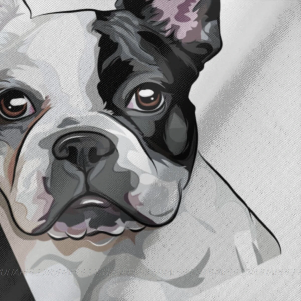 Аниме Frenchie Французский бульдог хлопковые футболки для мужчин 4XL белая футболка |