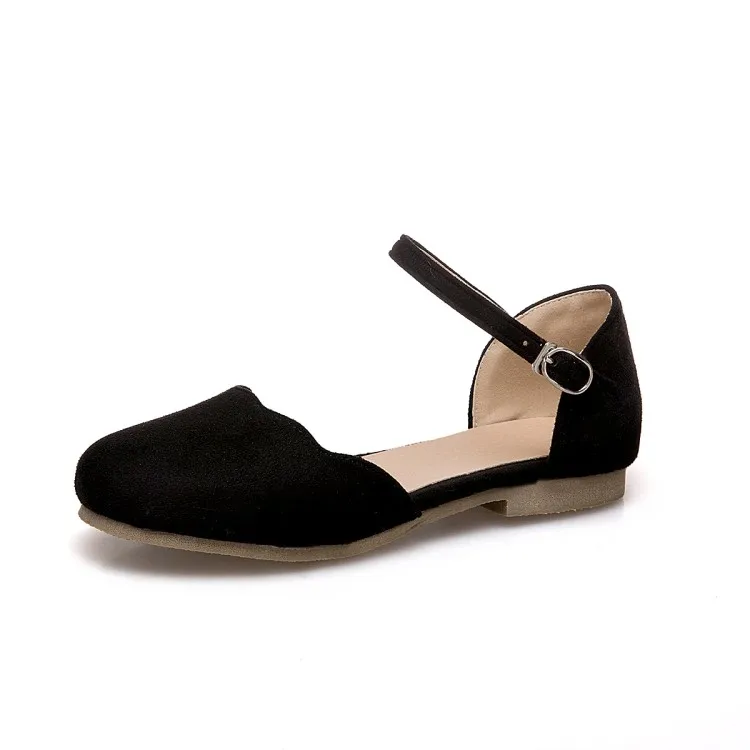 Большие размеры Летние сандалии на плоской подошве Женская обувь Женские с одной