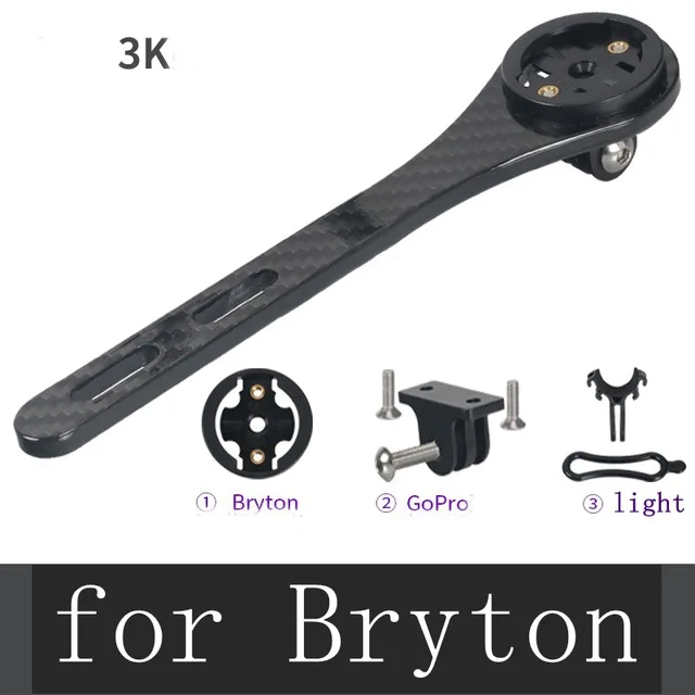 Полный углеродный 3K дорожный велосипедный Руль держатель для Garmin Cateye Bryton iGpsport Blackbird велосипедный держатель для планшета