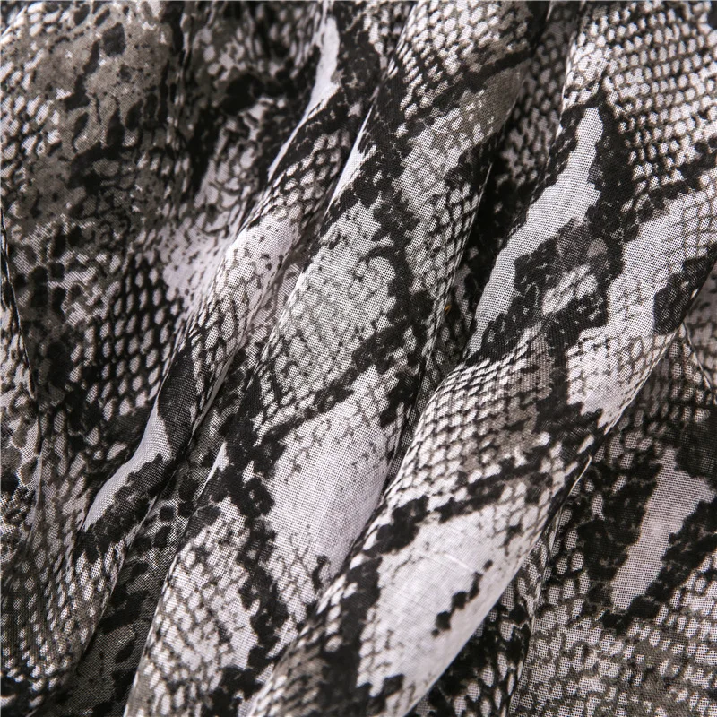 Леопардовая кожа змеиная классический узор модная вуаль шаль Тигр Теплый Новый