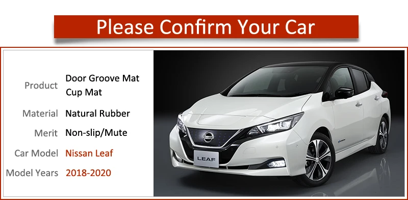 Автомобильный гаджет коврик для Nissan Leaf 2018 2019 2020 ZE1 аксессуары гелевая накладка