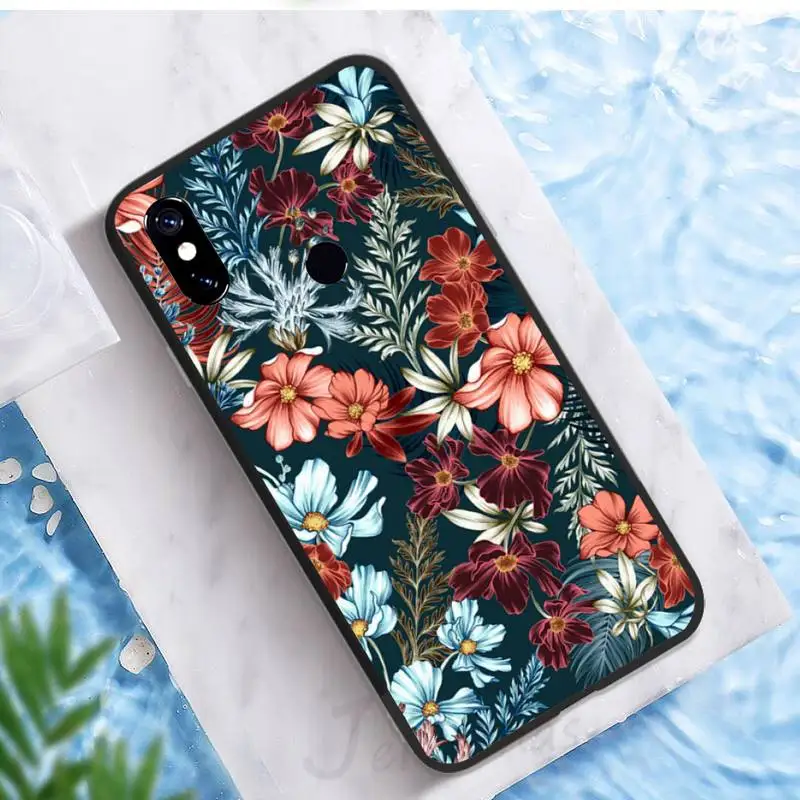 

Fashion Retro Style Flowers Phone Case For Xiaomi Redmi note 7 8 9 t max3 s 10 pro lite