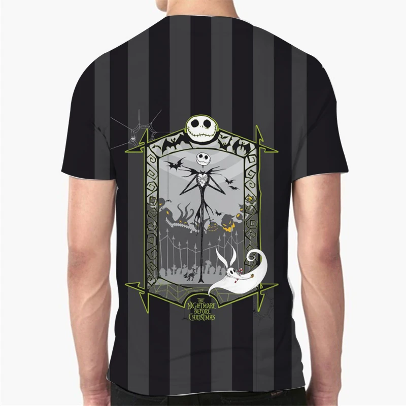 

New high quality T-shirt 2021 short sleeve Halloween hip-hop design men's 3DT summer casual T-shirt