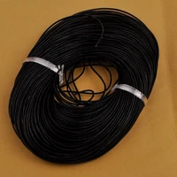 black 100m 11 523mm round cow leather cord leather rope string for jewelry making supplies