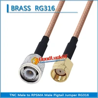 1x pcs tnc male to rp sma rpsma male plug pigtail jumper rg316 extend cable rf connector tnc to rp sma rpsma low loss