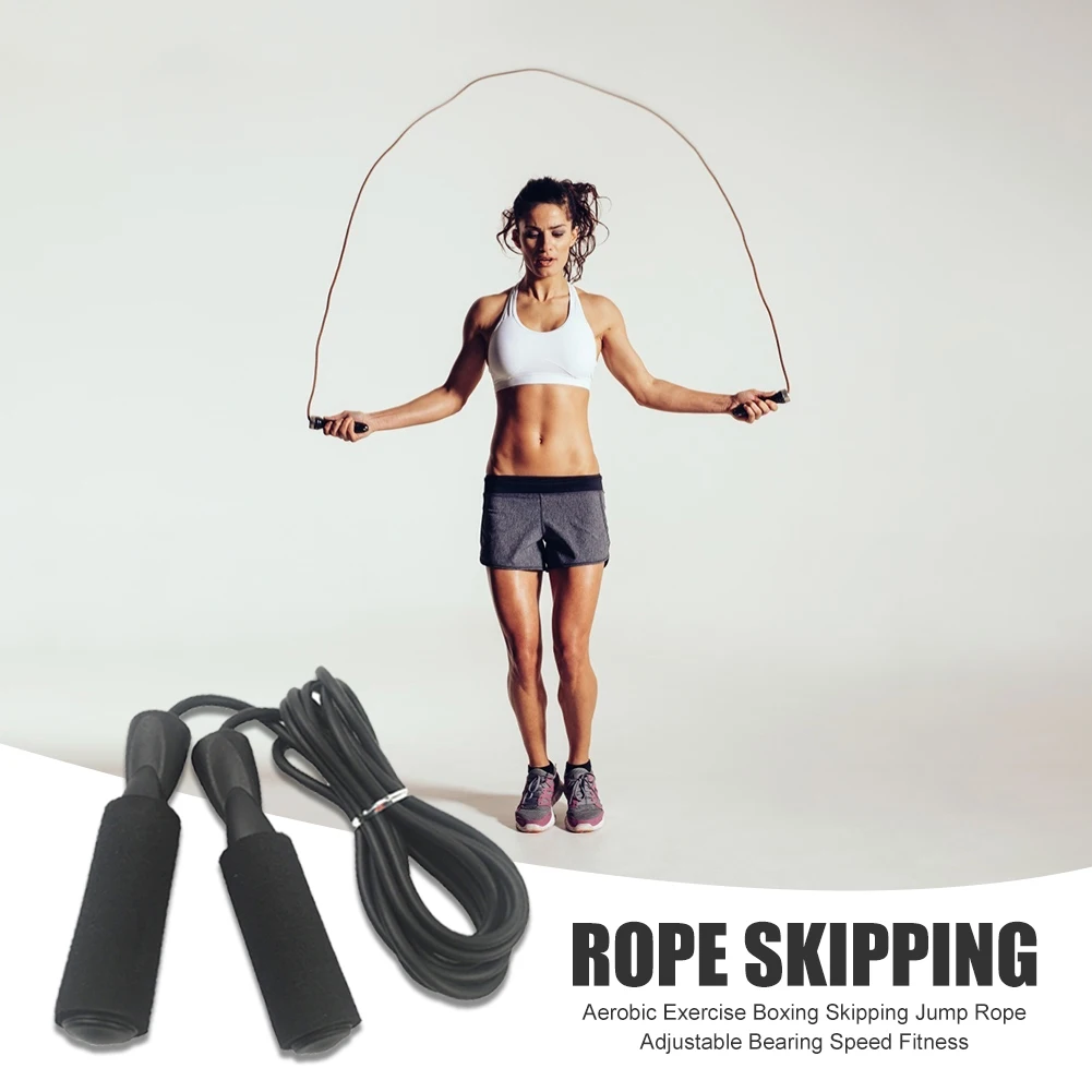 ПВХ шнур Скакалка для мужчин женщин Регулируемая скорость подшипника фитнеса