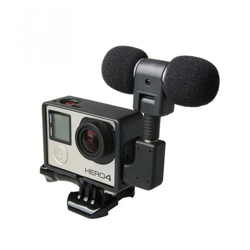 3 5 мм активный зажим микрофонный кабель мини USB Адаптер Gopro Hero + 4 Action|Микрофоны| |
