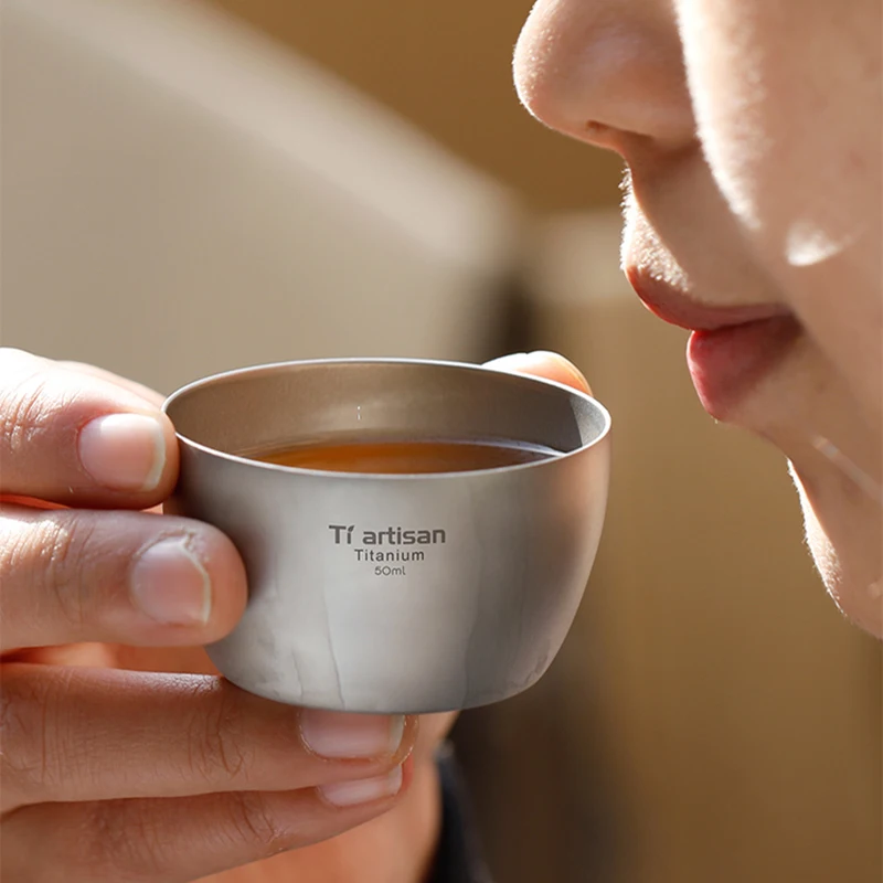 Титановая чашка кружка 50 мл|Столовые приборы для пикника| |