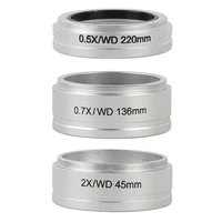 wd 0 5x 0 7x 2 0x 8x 50x trinocular microscope stereo microscope auxiliary objective lens barlow lens for nikon smz645 smz745