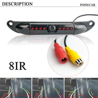 short license plate waterproof universal 170 wide angle us license plate car rear view backup parking camera 8 ir night vision