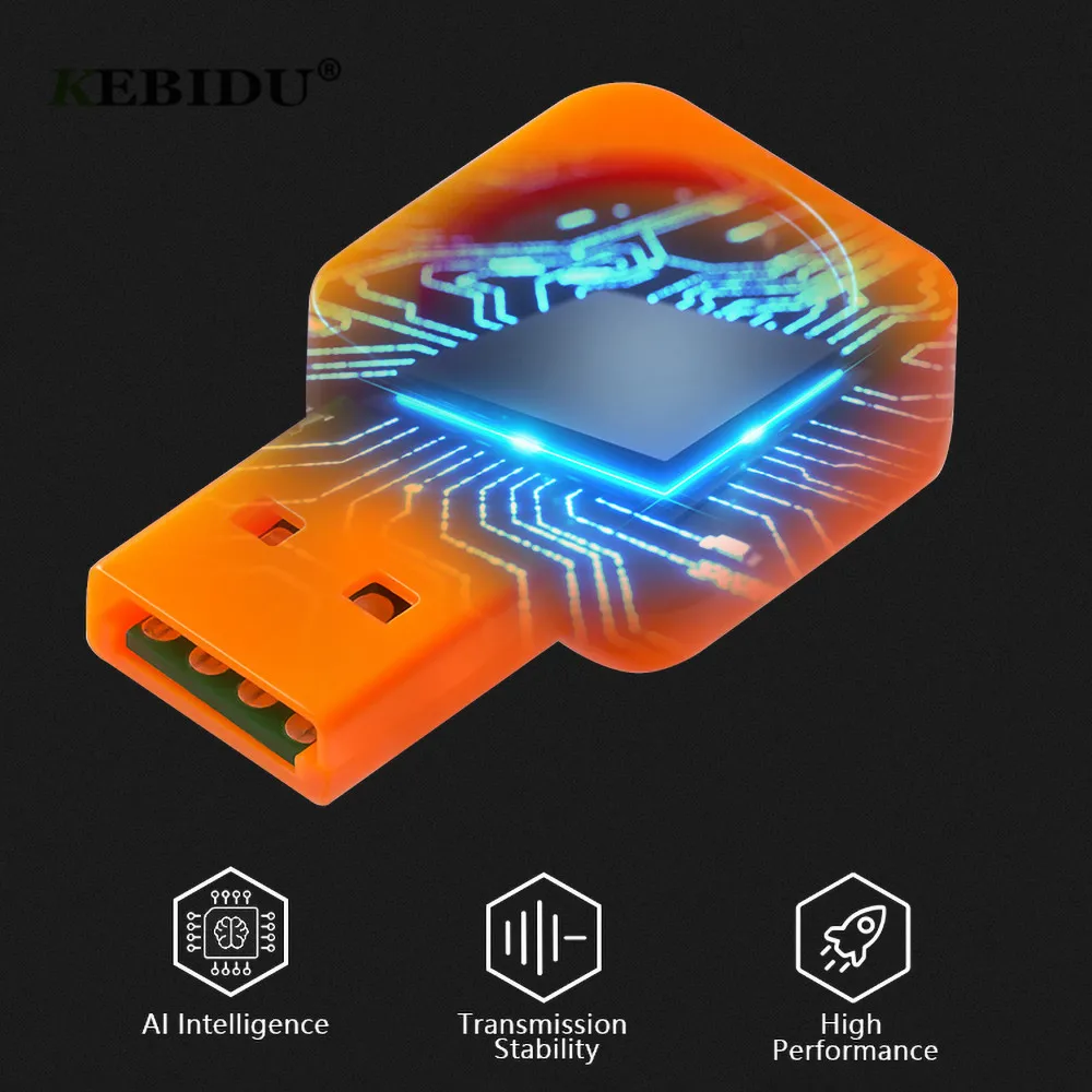 Умный USB адаптер KEBIDU с искусственным интеллектом Портативный Студийный речевой