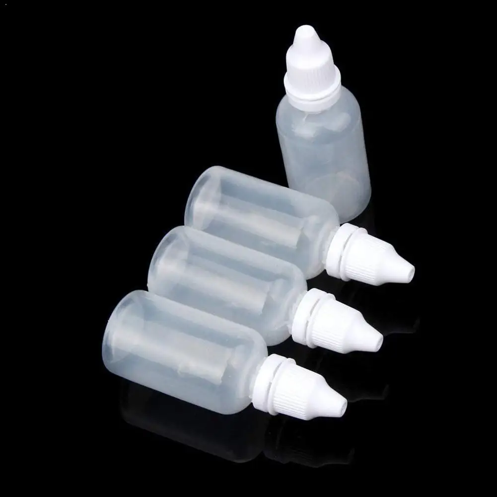 

10 Pcs/set 10ml/ 15ml/ 20ml/ 30ml Plastic Sub-bottle Eye Dropper Drop Eye Bottle Refillable C1T2