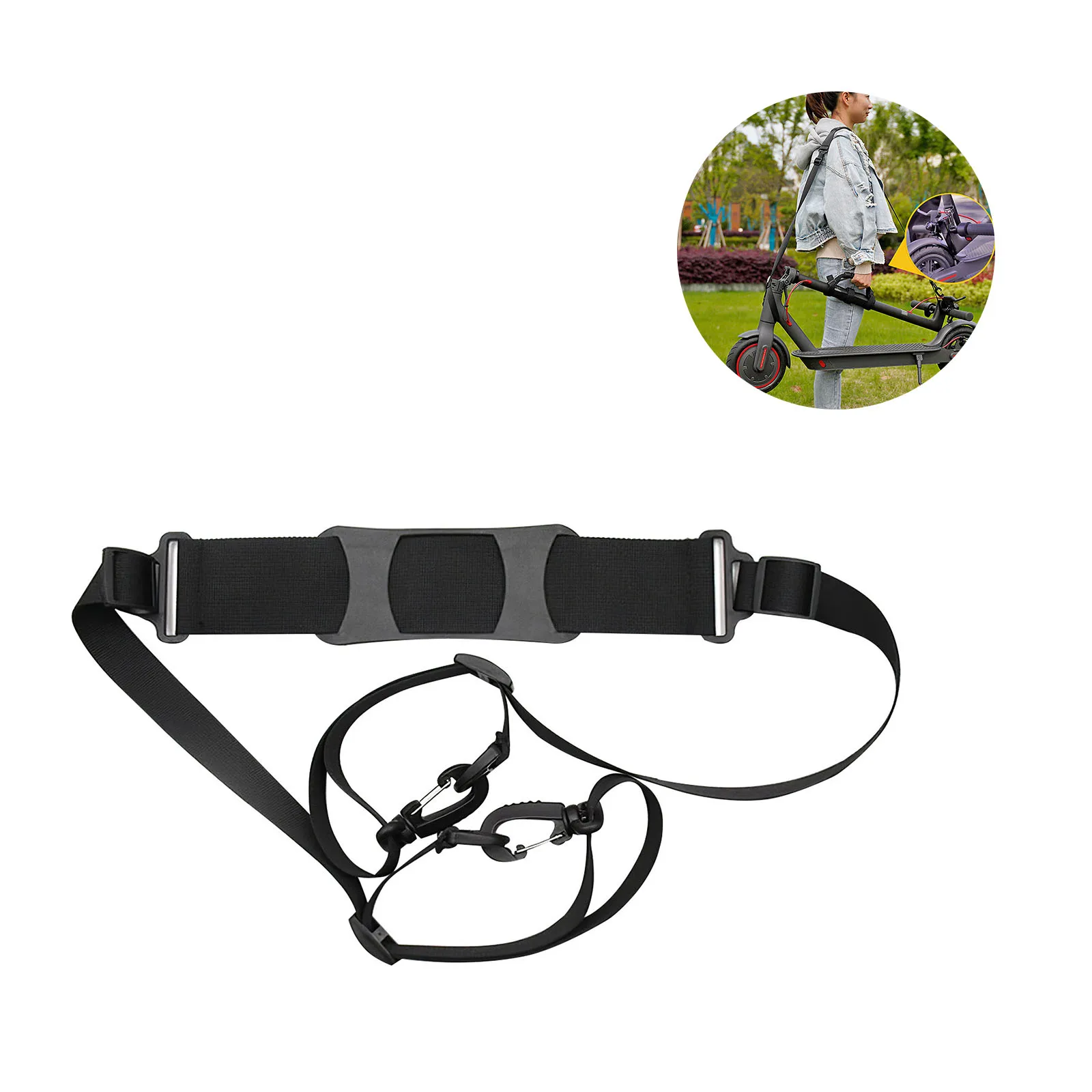 Suitable For Electric Scooter Skateboard Carrying Handle Straps Belt Ribbons And Webbing Hook Bike Accessories Thick | Спорт и