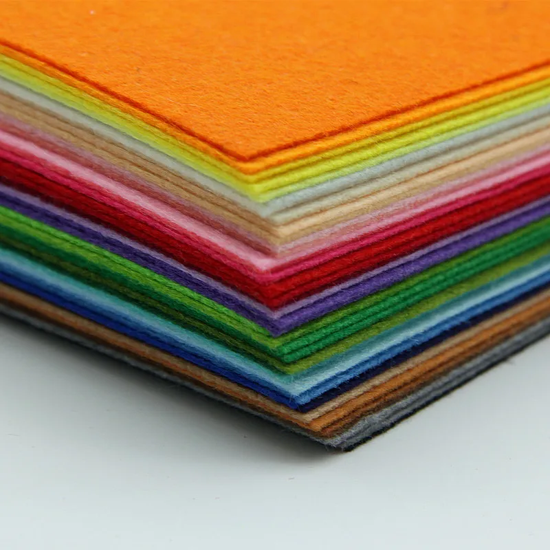 

CHEER BOWS 30*20cm 19pcs Colorful Felt Cloth Fabric Apparel Sewing DIY Crafts Supplies Home Textile Patchwork