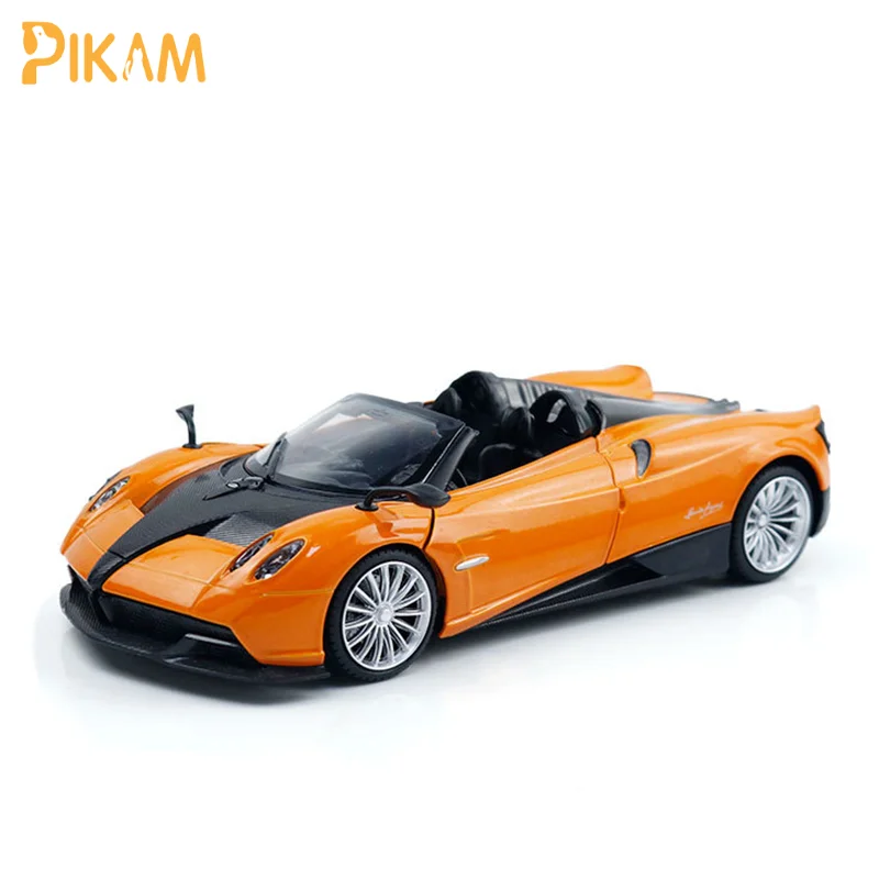 

Модель машинки Pagani Huayra Roadster в масштабе 1:24, литые металлические игрушки из сплава, имитация автомобиля, коллекционные предметы, подарки для д...