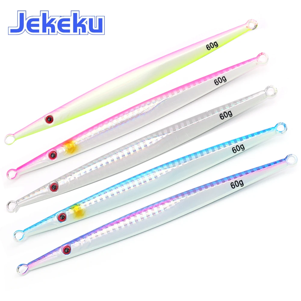 JEKEKU Новинка 1 шт. Matel приманка для медленного джиггинга 60 г 80 морской рыбалки