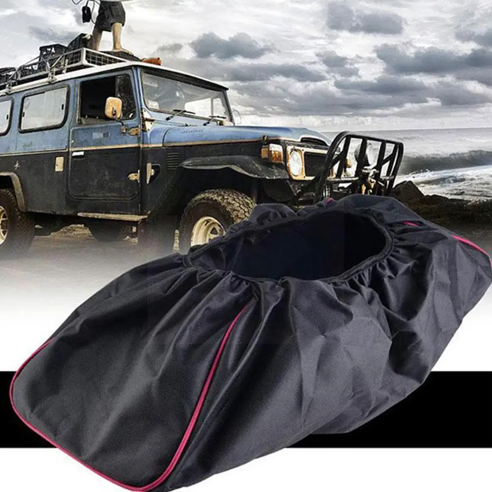 

1 Pc Winch Dust-proof Cover 8000 Lb-17500 Lb Pound Range Cover Car Car Capacity Waterproof Accessories Winch Ext N9w3