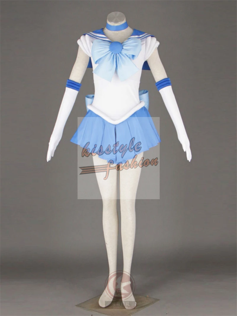 Sailor Mercury 03 Милый Солдат Сейлор Мун, Венера Юпитер Меркурий Марс Нептун Сатурн Чиби 1 г вечерние платья Хэллоуин Косплей Костюм - Цвет: Sailor Mercury 03