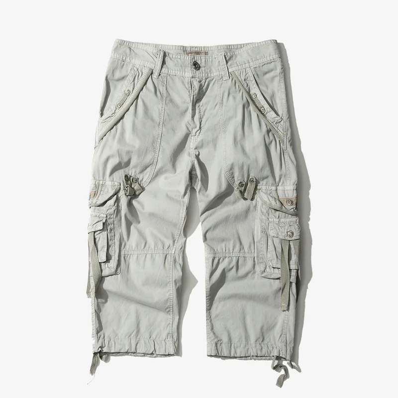 

Casual Shorts Men Summer Camouflage Cotton Cargo Shorts Men Camo Short Pants Homme Without Belt Drop Shipping Calf-Length Pants