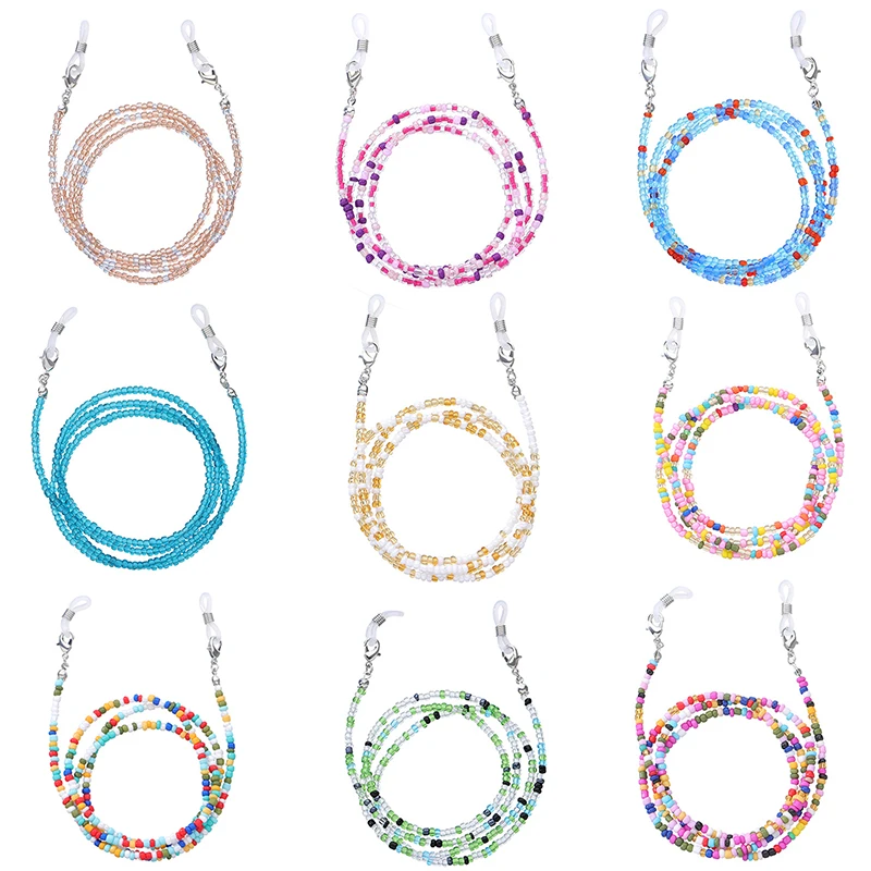 

Acrylic Hanging Mask Chain Glasses Holder Lanyard Glasses Chains Sunglasses Cord Neck Strap Accessories Gift for Women Girls