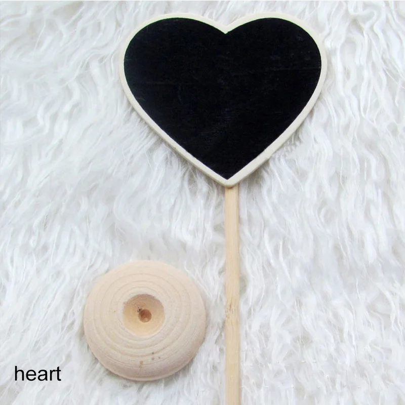 5 шт. Мини Сердце прямоугольной формы доске Классная доска сиденья стенд именные