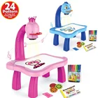 Детский проектор для рисования, обучающий стол, обучающий инструмент, игровой Набор для рисования, столы для мальчиков и девочек, игрушки, пазлы, проектор для рисования