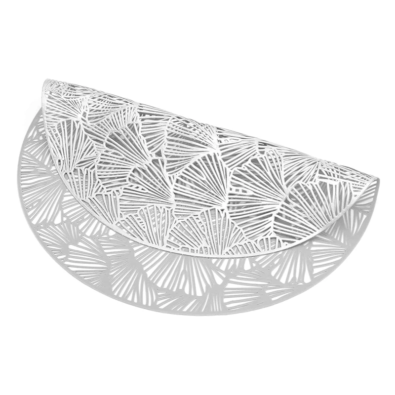 Круглые салфетки Ginkgo с листьями для обеденного стола набор из 6 пустотелых