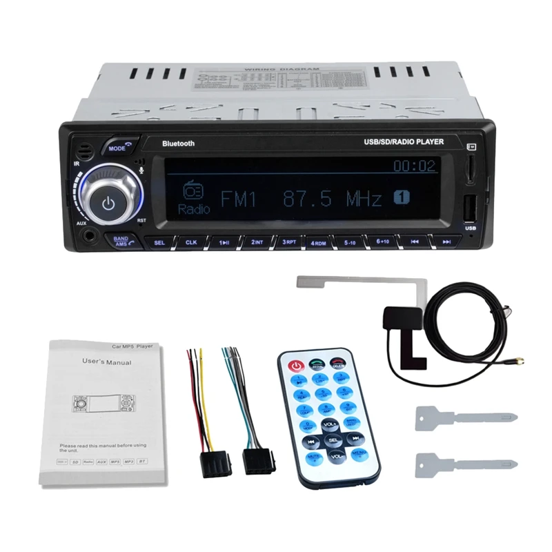 DAB + авторадио 1 Din автомобильное радио RDS Handsfree MP3/SD/MMC Dab FM USB LCD Sn Digital o Car Stereo Bluetooth TF