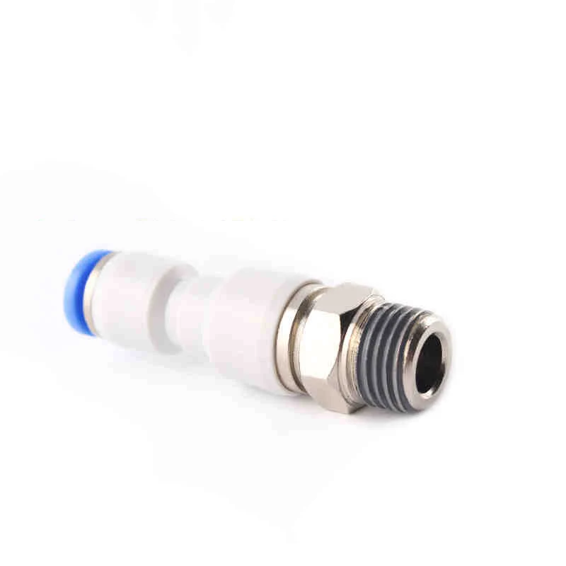 Пневматический соединитель с наружной резьбой BSP 4 мм 6 8 10 12 M5 M6 1/8 дюйма 1/4 3/8 1/2
