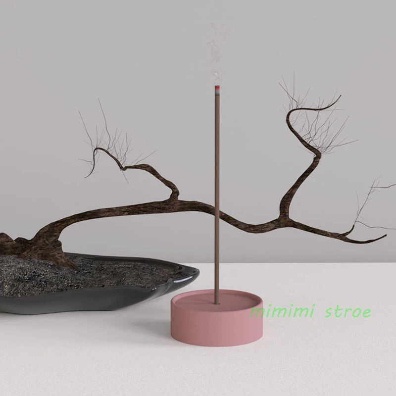 

Concrete Silicone Mold Diy Sandalwood Plate Round Incense Stick Incense Holder Mold Incense Tray Cement Mold Epoxy