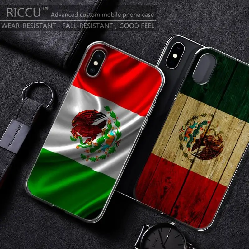 

MaiYaCa Mexico Mexican Flag Phone Case For iPhone 11 12 Pro Max X XS XR 7 8 7Plus 8Plus 6S SE Soft Silicone Case cover