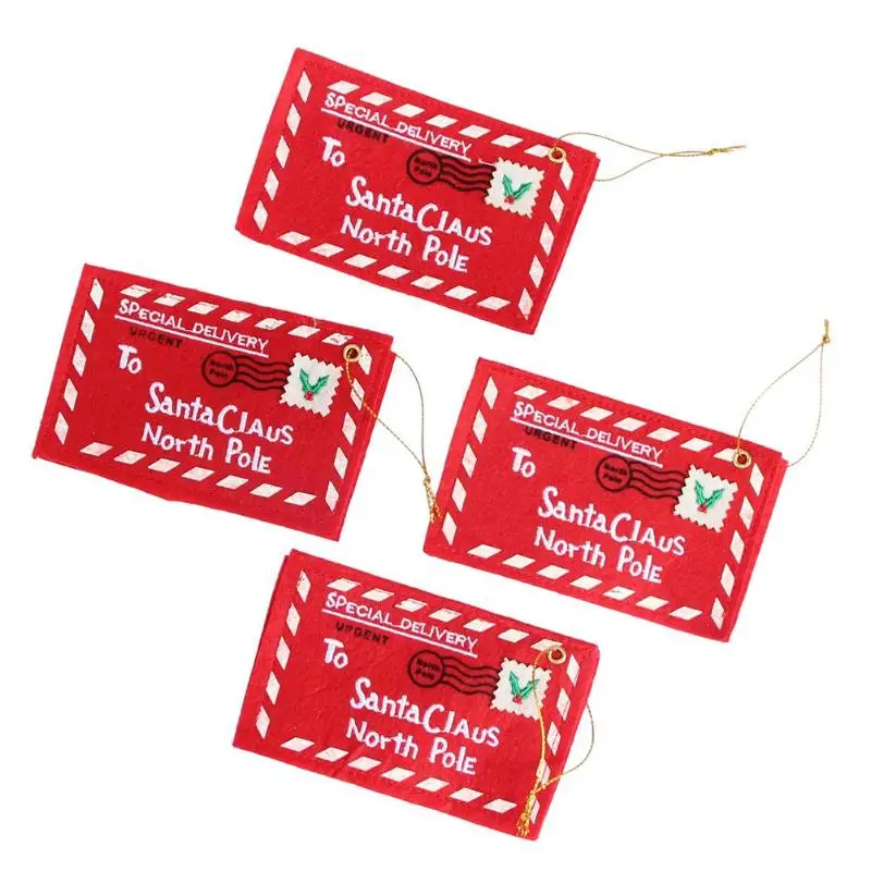 Санта-Клаус Северный полюс Рождественский кулон конверт дерево аксессуары 2019