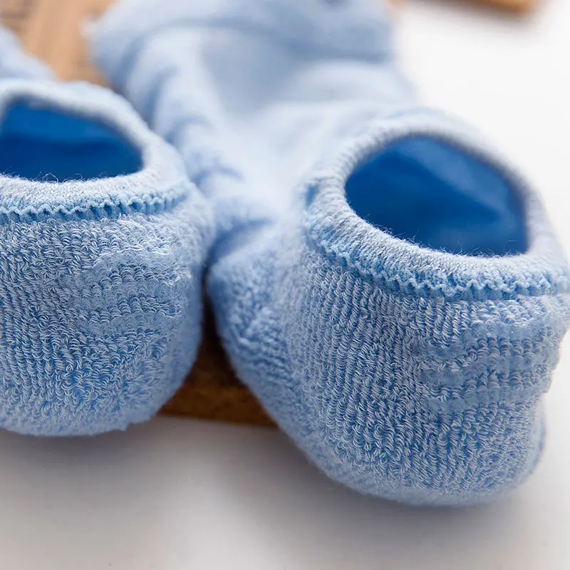 2 пары женские короткие бархатные хлопковые носки-башмачки массажные толстые