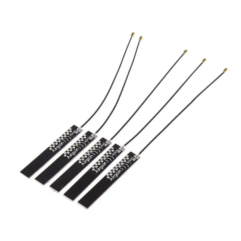 5 шт. 2 4 ГГц IPX IPXE разъем PCB Встроенная антенна 4dBi с высоким коэффициентом усиления