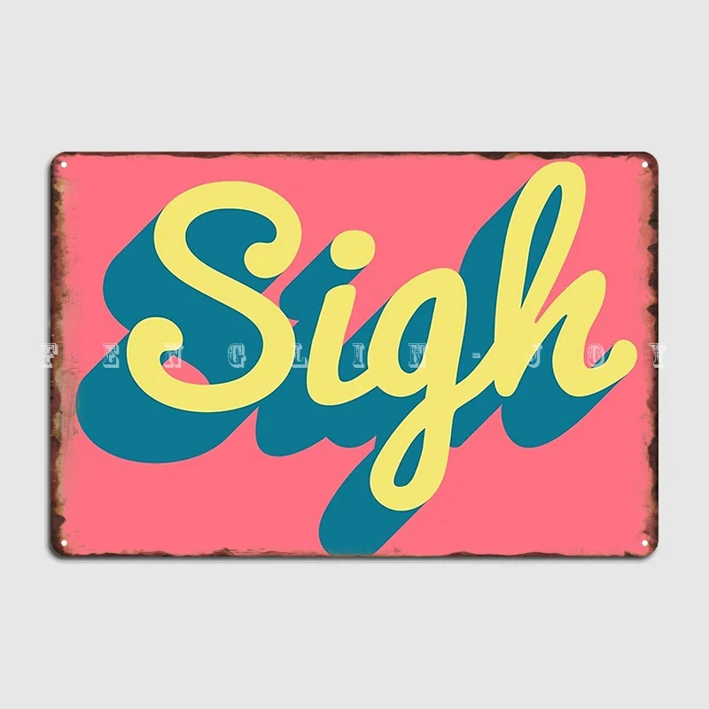 

Sigh Metal Sign Wall Mural Cave Pub Custom Wall Decor Tin Sign Poster