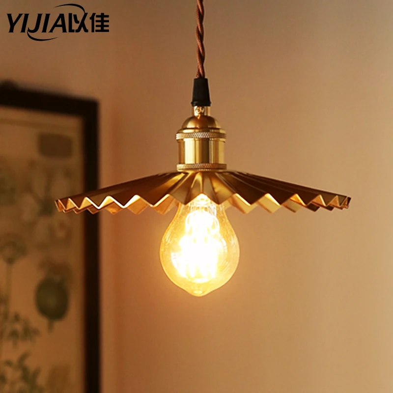 Скандинавский современный латунный подвесной светильник s Лофт лампа головной