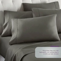 the 4pcs bed sheet set perfectly matches the 1800tc soft bed with pillow case suitable for home hotels