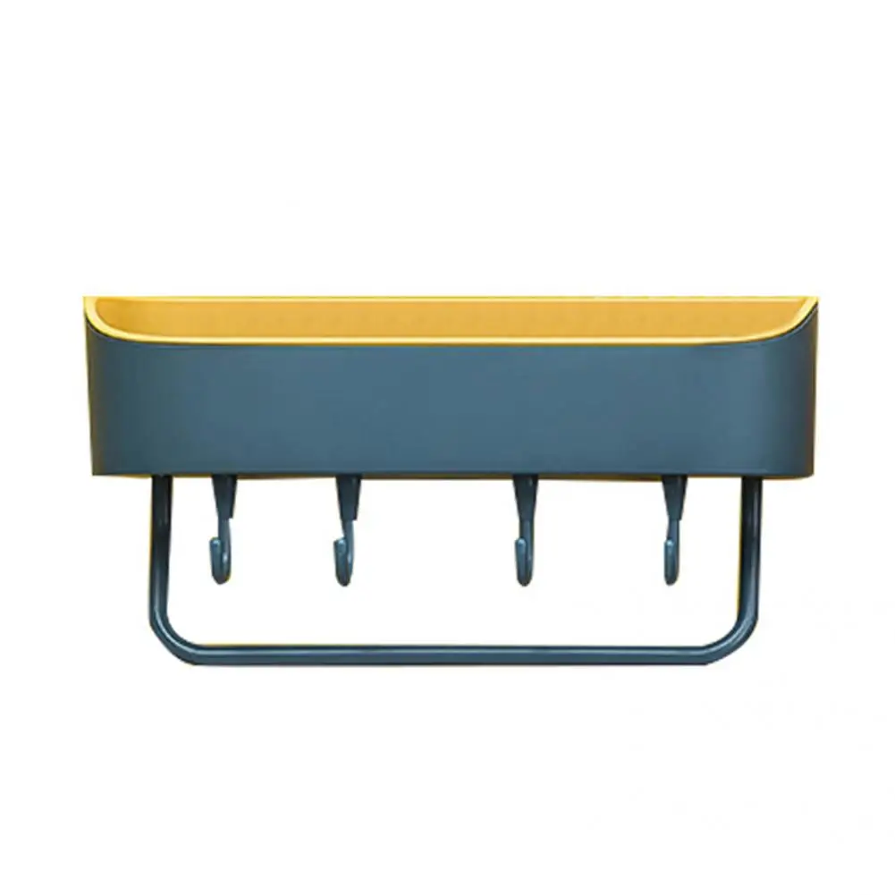 

PP 1 Set Lightweight Wall Mountable Detachable Hook Towel Storage Rack 4 Colors Storage Holder Multi-use for Kitchen