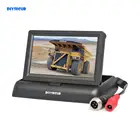 Автомобильный монитор заднего вида DIYSECUR, Складной автомобильный монитор заднего вида с TFT ЖК-экраном 4,3 дюйма, 4pin