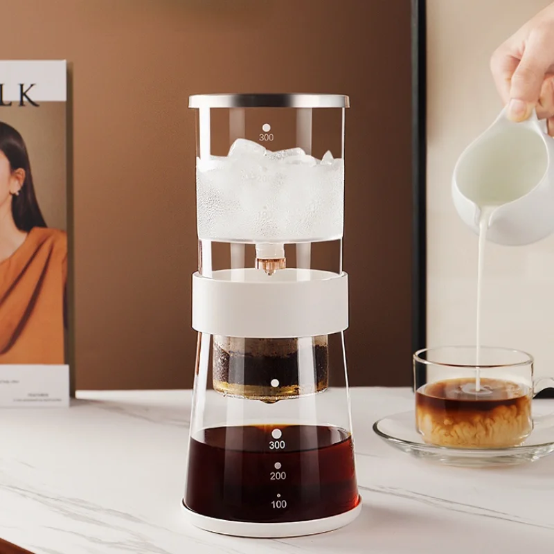 

Hand Drip Filter Coffee Pot Glass Milk Pot Manual Espresso Cold Brew Coffee Maker Portable Maquina De Cafe Coffeeware ZX