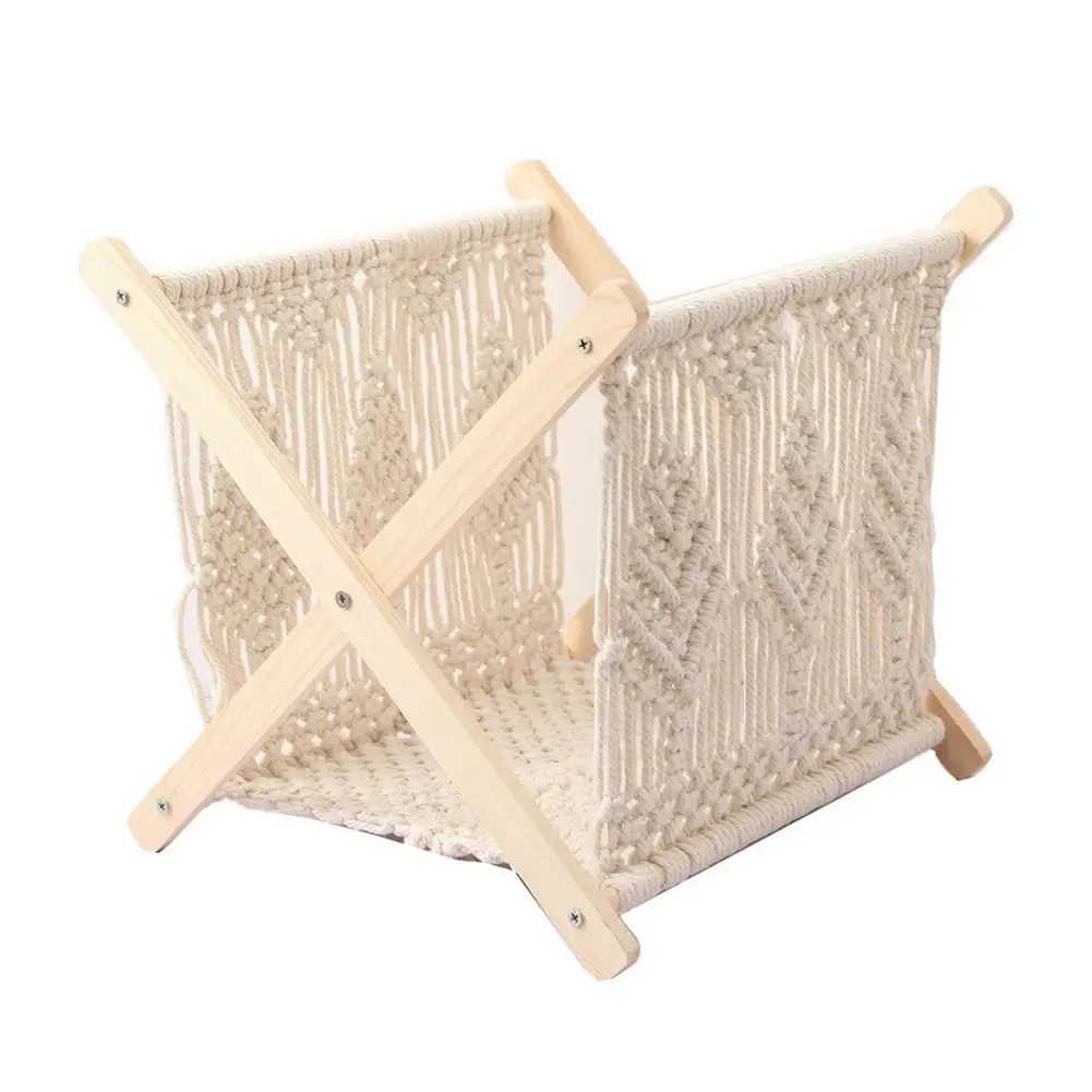 

Веревка для журналов, веревка из хлопка, стеллаж для хранения веревок в скандинавском стиле, тканая веревка для журналов макраме, подставка ...