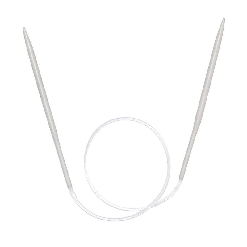 60 см круговые спицы для вязания с алюминиевой фарфоровой поверхностью 2 12 мм|Швейные иглы| |