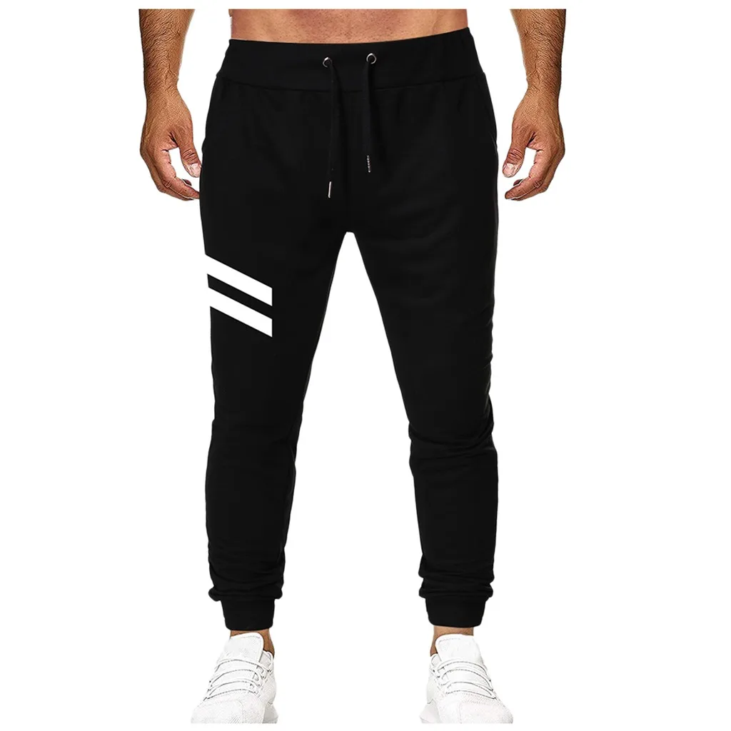 Модные Повседневные спортивные штаны уличные для бега длинные с принтом на