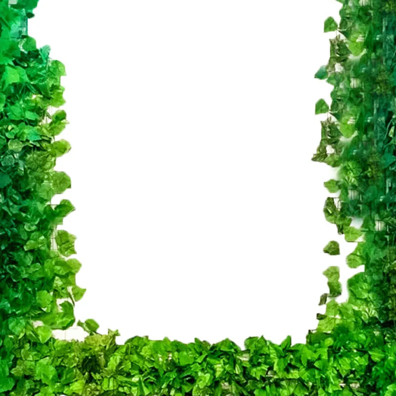 

12 Pcs Artificial Ivy Leaf Garland Plant Vine Fake Foliage Wedding Garden Decor