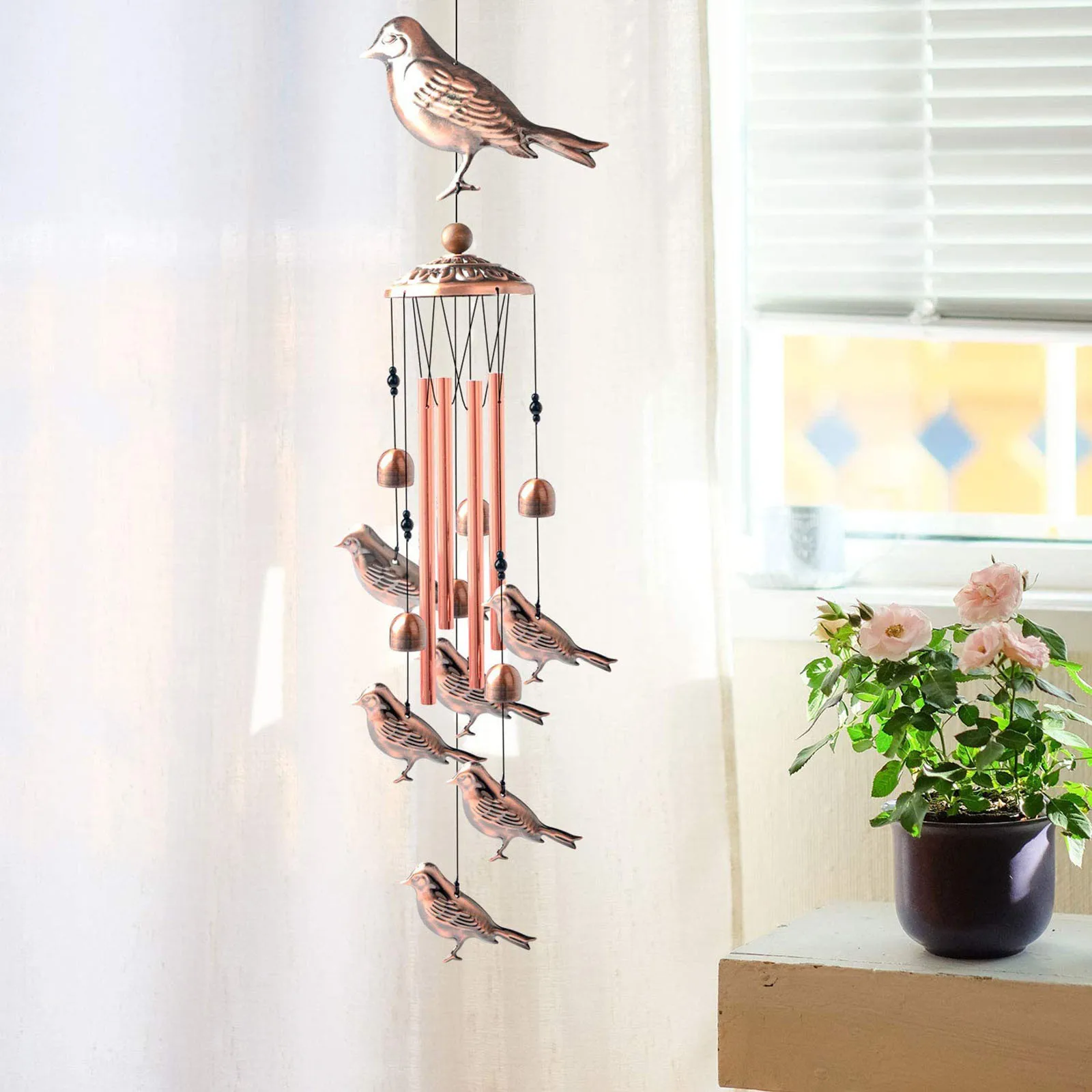 

1pc Antique Wind Chime Retro Ainimal Yard Garden Outdoor Living Decoration Metal Wind Chimes Outdoor Chinese Lucky Crafts #LR2