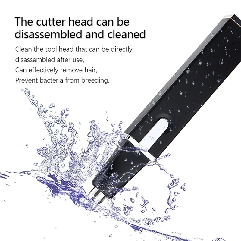 

Nose Ear Hair Trimmer Stainless Steel Rechargeable Wireless Electric Waterproof Ear Eyebrow Clipper Removal Men/Women Painless