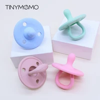 1pcs hot selling soft silicone pacifier baby food grade silicone napple holder storage colorful pacifier case for newborn