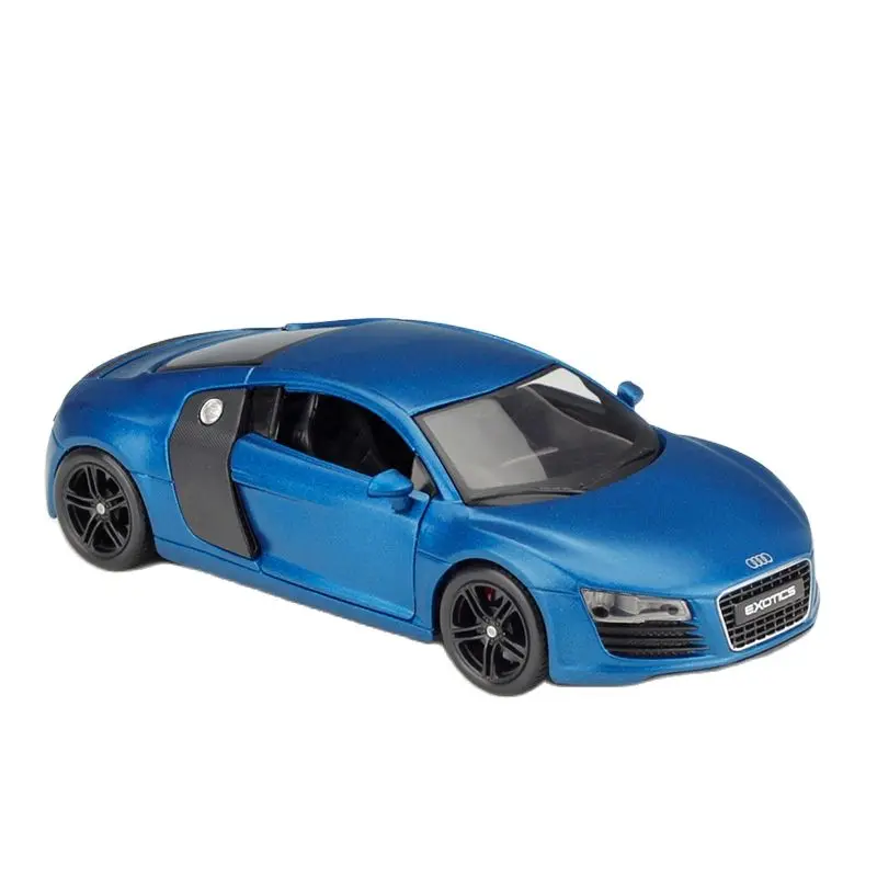

Maisto 1:24 Audi R8 синяя металлическая роскошная модель автомобиля под давлением, модель автомобиля, коллекционная игрушка, подарок на Рождество